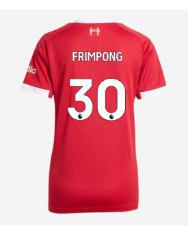 Billige Fotballdrakt Liverpool Jeremie Frimpong #30 Replika Hjemmedrakt Dame 2025-26 Kortermet Billige Fotballdrakt Liverpool Jeremie Frimpong #30 Replika Hjemmedrakt Dame 2025-26 Kortermet